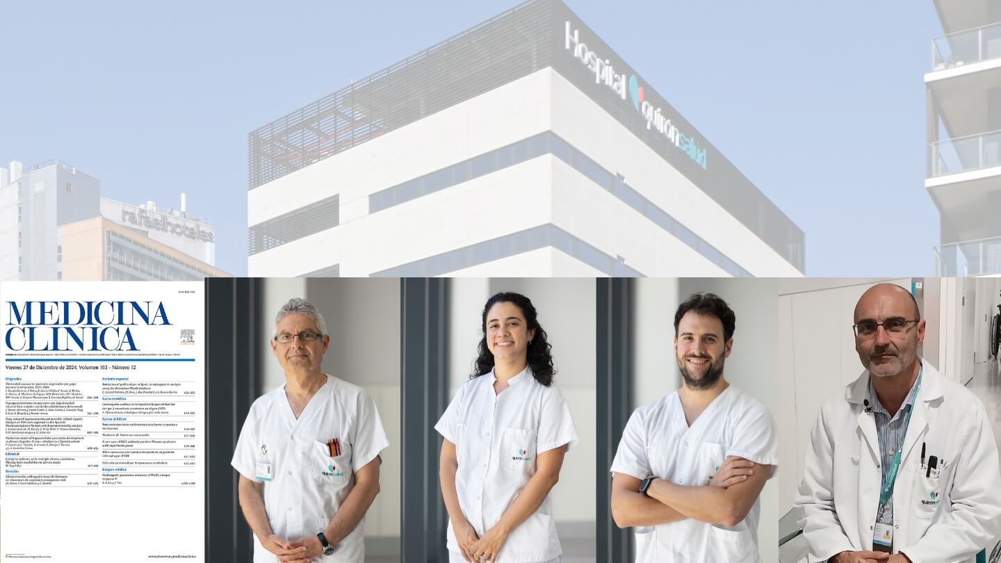 Hospital quironsalud Badalona. Artículo en la revista científica Medicina Clínica (1)
